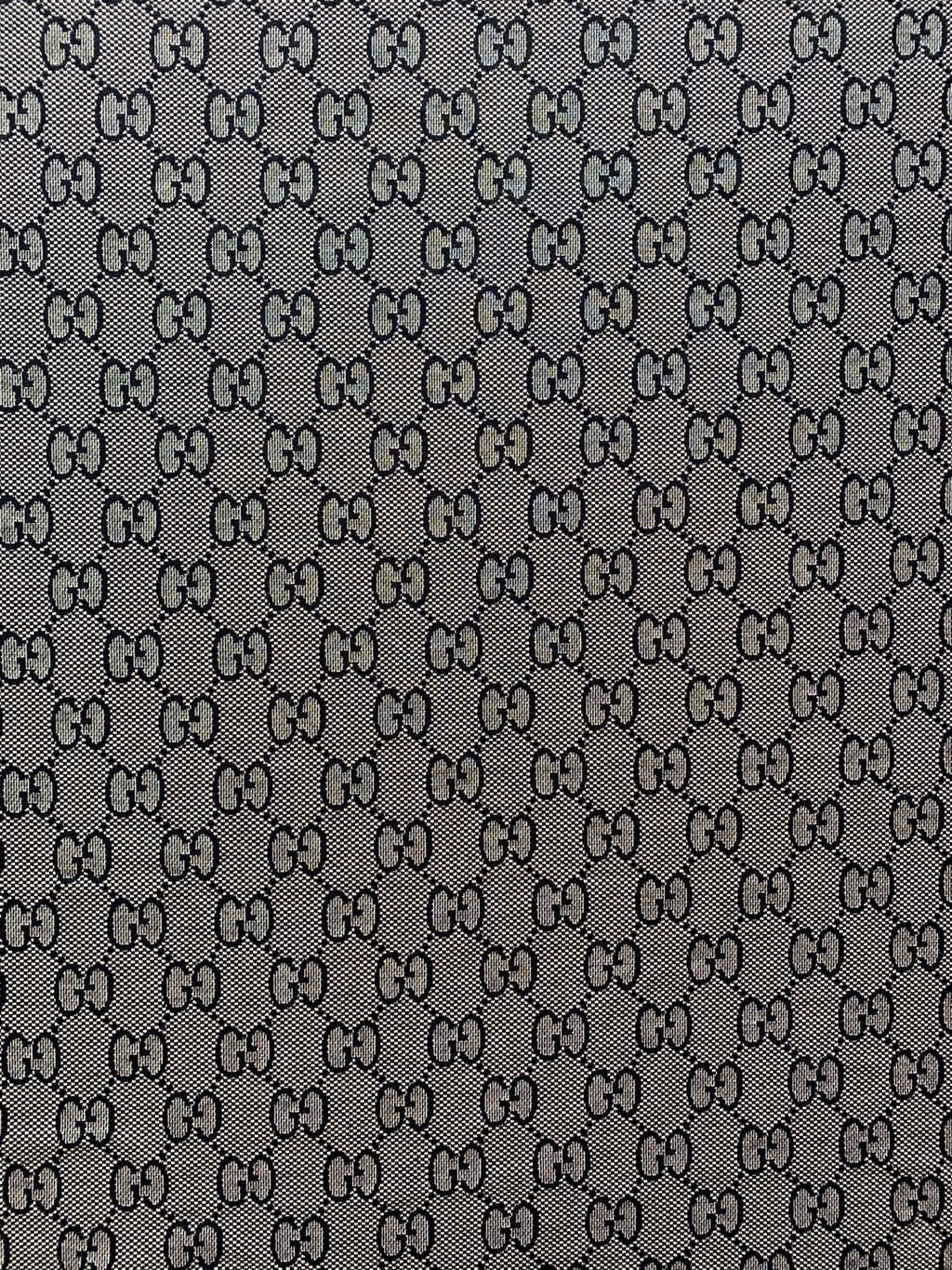 Classic Gucci Knitting Jacquard Cloth Fabric ,Pants Knitted Fabric , Fabric ,Elastic Fabric,Woman's Dress Fabric(Gray)