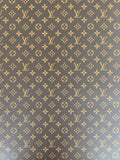 Fashion LV vinyl crafting leather fabric Bag leather ,shoes leather ,Handicraft leather By Yards