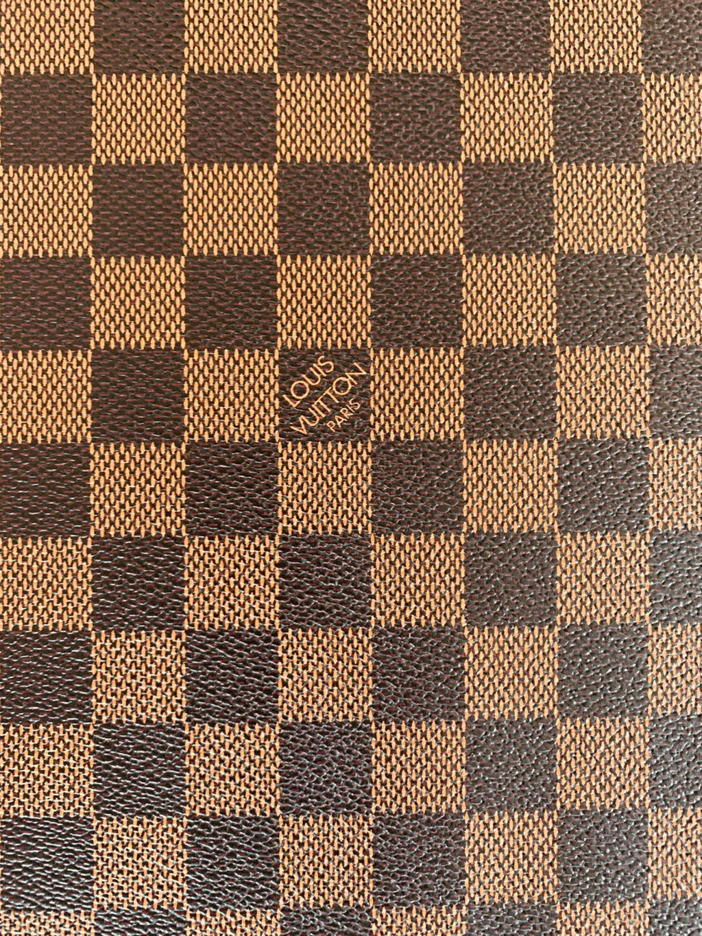 Fashion Louis Vuitton vinyl crafting leather fabric For Handmade Handicrafts , Grid Leather Cup Mat Leather By Yards(Brown)