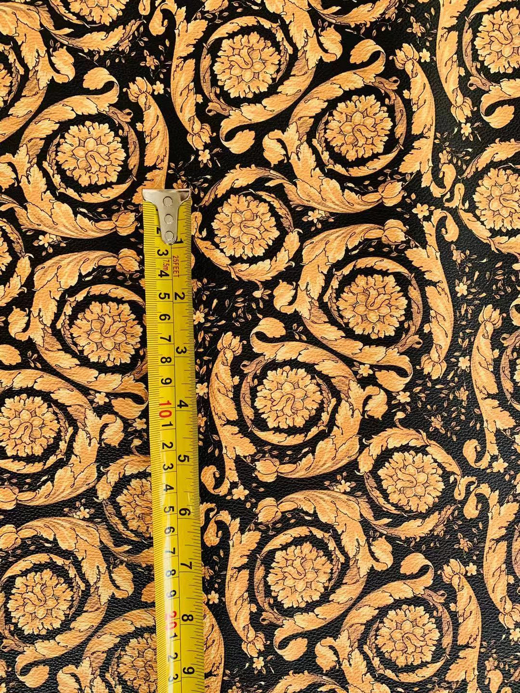 Classic Versace Leather Case Fabric,Handmade Bag Fabric, Shoes Fabric By Yard