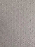Fashion Embossed LV Crafting Leather Fabric For Handmade Bags ,Shoes and DIY Handicrafts  By Yards (White)