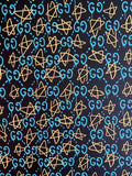 Classic Gucci Leather Case Fabric,Handmade Bag Fabric,Hand-made Shoes Fabric (Yellow Star)