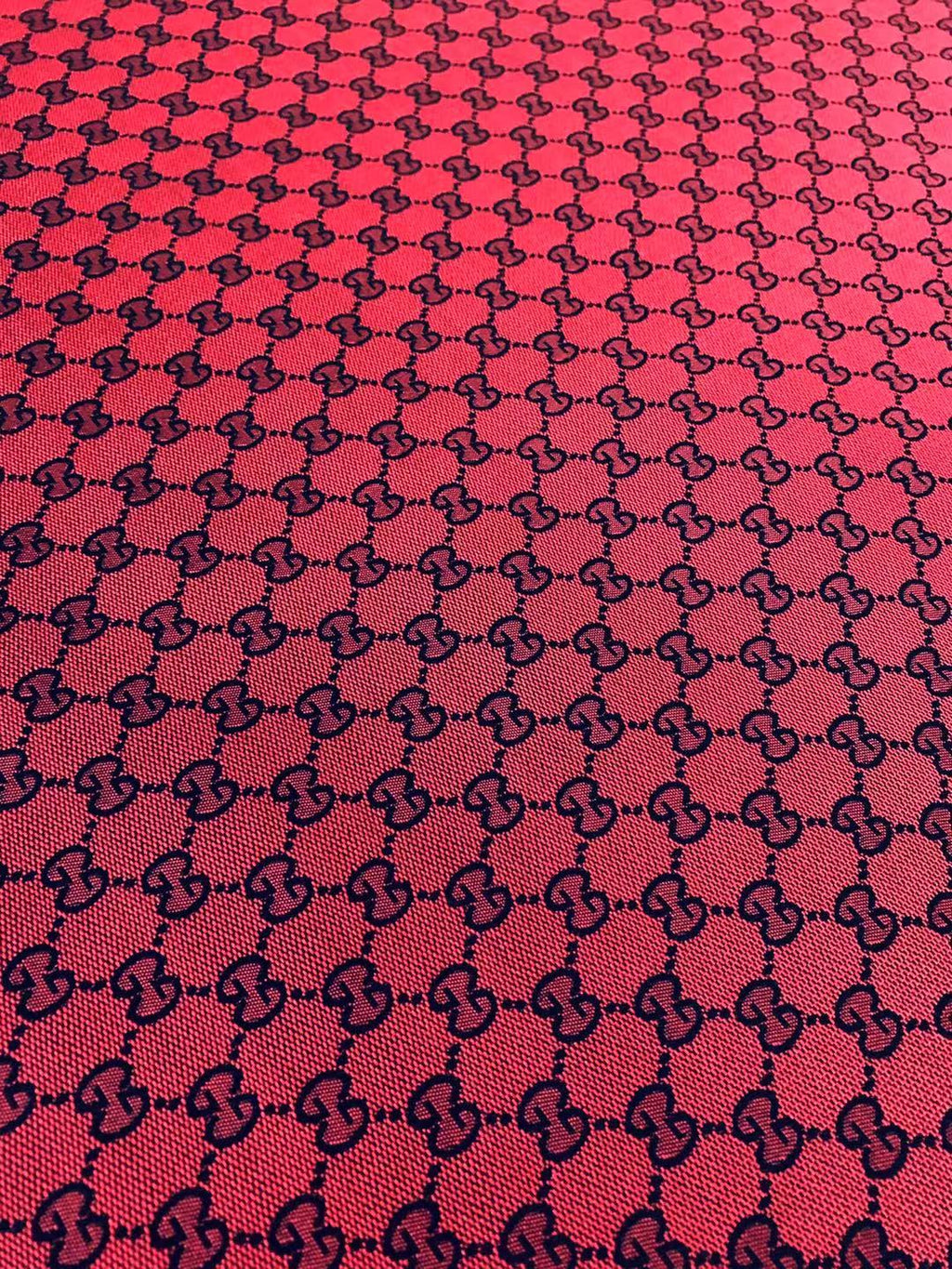 Fashion Gucci Jacquard Fabric Cloth, Fabric Bags Fabric Shoes Fabric Hat Fabric By Yards(Red)