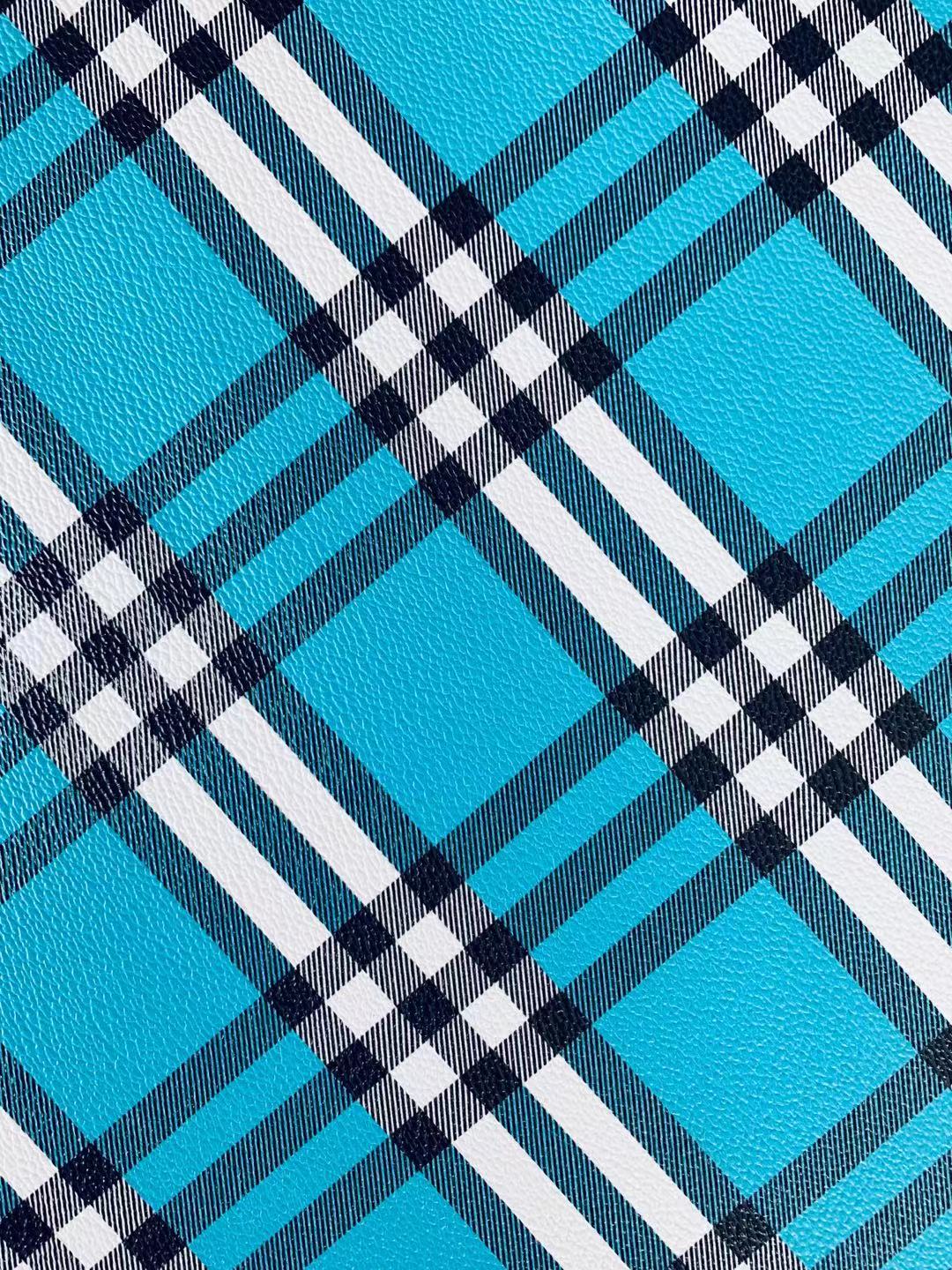 Classics Leather Fabric, Bags Leather Fabric, Shoes Leather Material Fabric By Yard (Sky Blue )