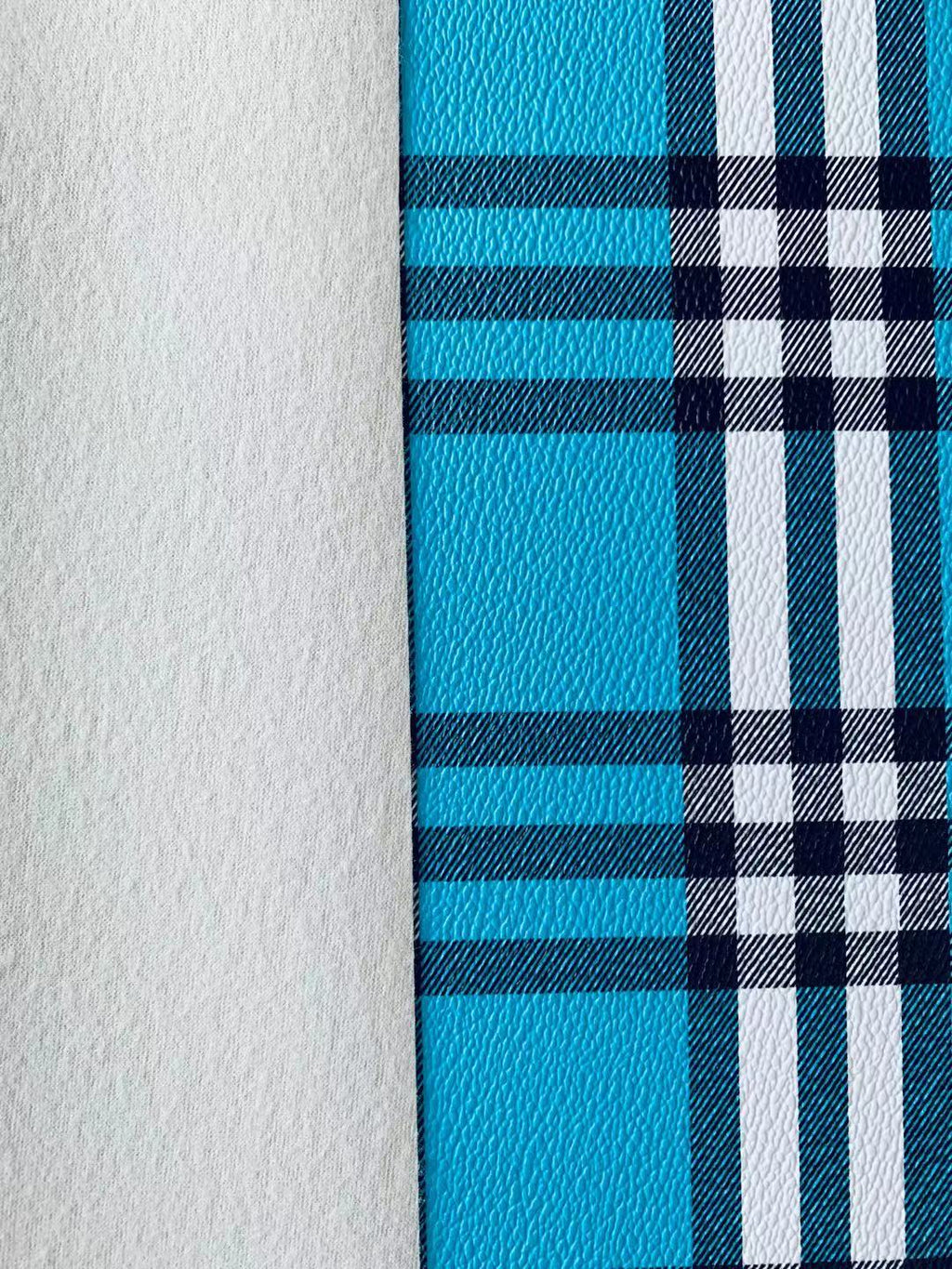 Classics Leather Fabric, Bags Leather Fabric, Shoes Leather Material Fabric By Yard (Sky Blue )