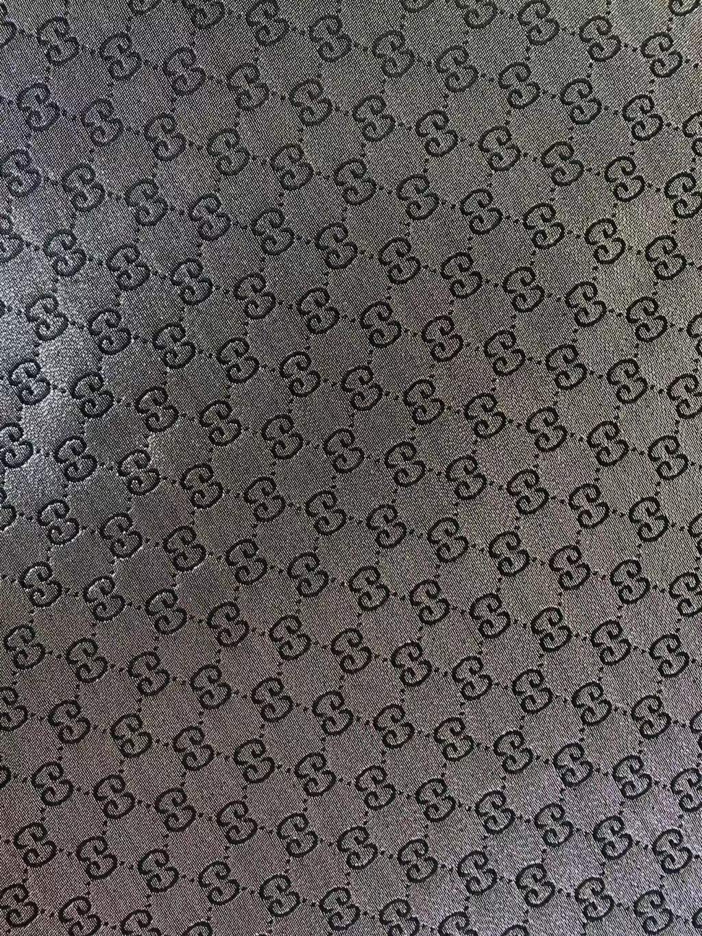 Fashion Gucci Jacquard Fabric Cloth, Fabric Bags Fabric Shoes Fabric Hat Fabric By Yard (Silver)