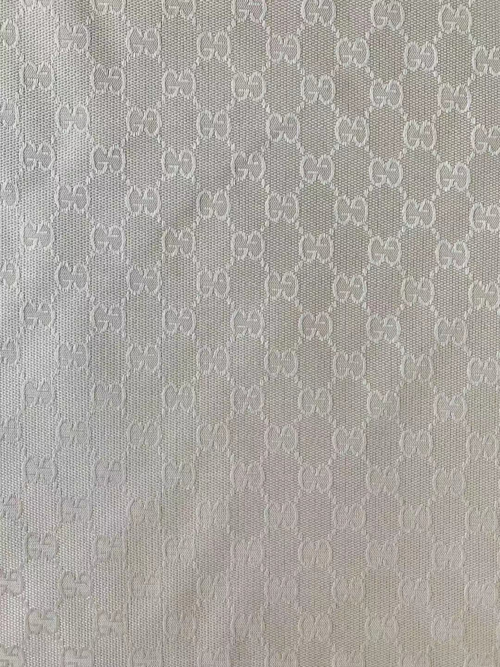 Fashion Gucci Jacquard Fabric Cloth, Fabric Bags Fabric Shoes Fabric Hat Fabric By Yard ( White )