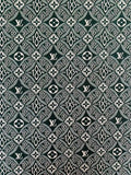 Classic LV 1854 Jacquard Canvas Cloth Fabric ,Handmade shoes fabric ,clothing fabric Handcraft fabric By Yard (Green)