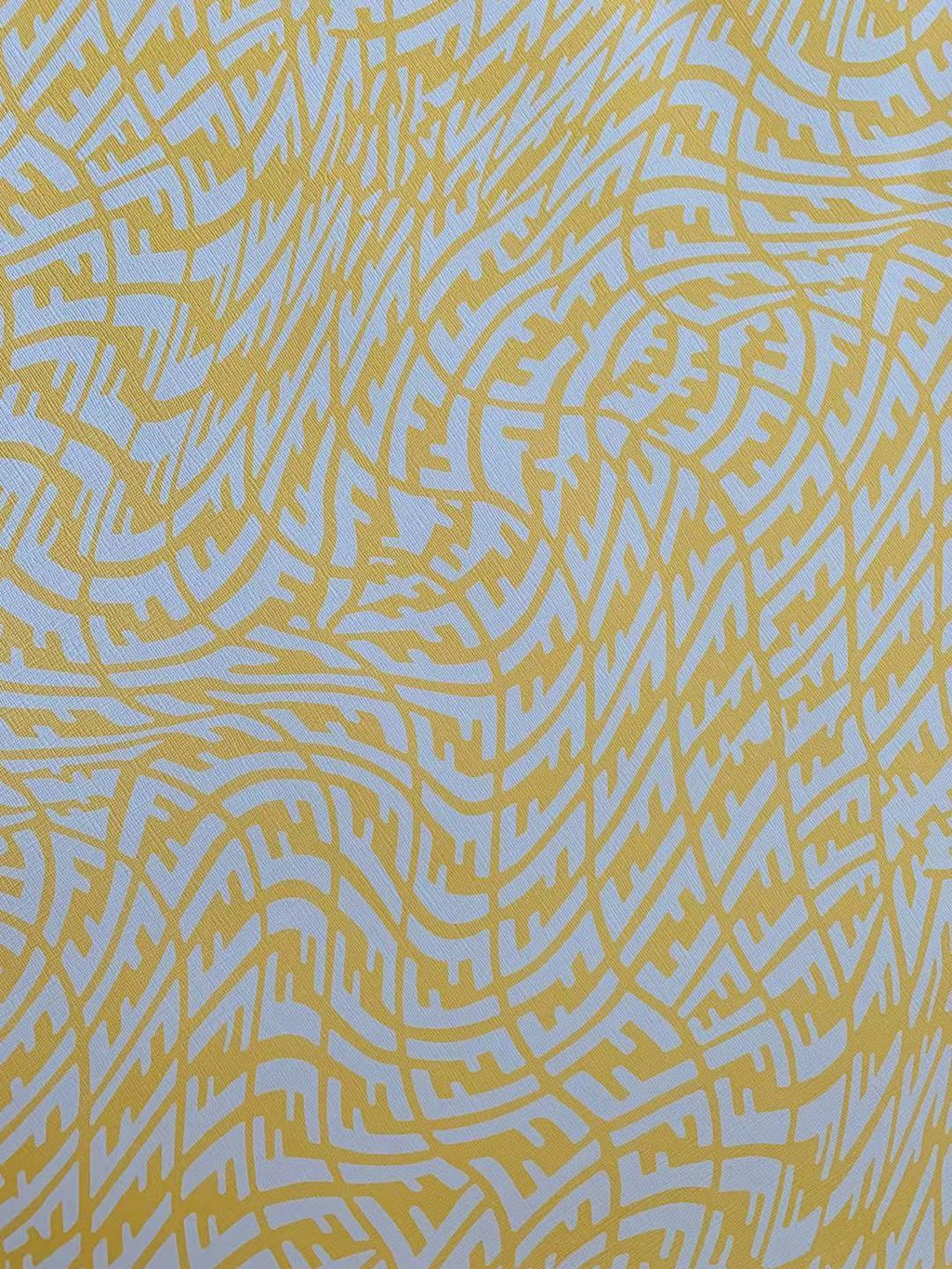 Classic Fendi Fluctuate Leather Crafting Fabric For Handmade Handicrafts By Yards (Yellow)