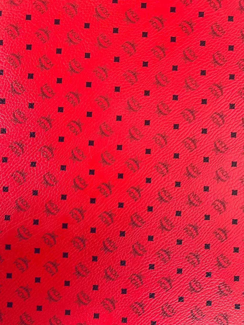 Classic Leather Case Fabric,Handmade Bag Fabric,Hand-made Shoes Fabric (Red)