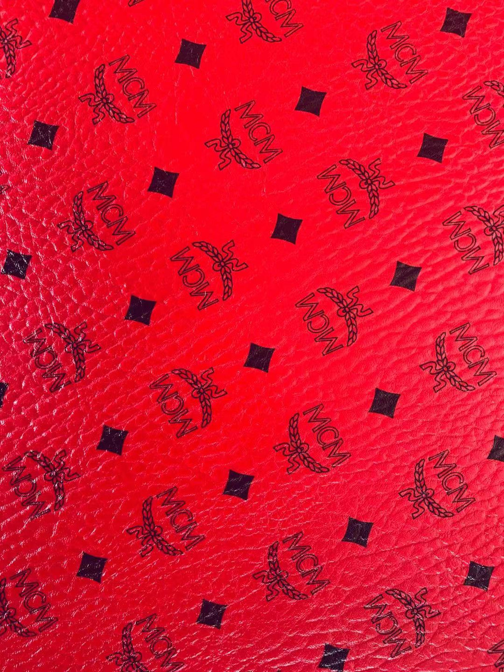 Classic Leather Case Fabric,Handmade Bag Fabric,Hand-made Shoes Fabric (Red)