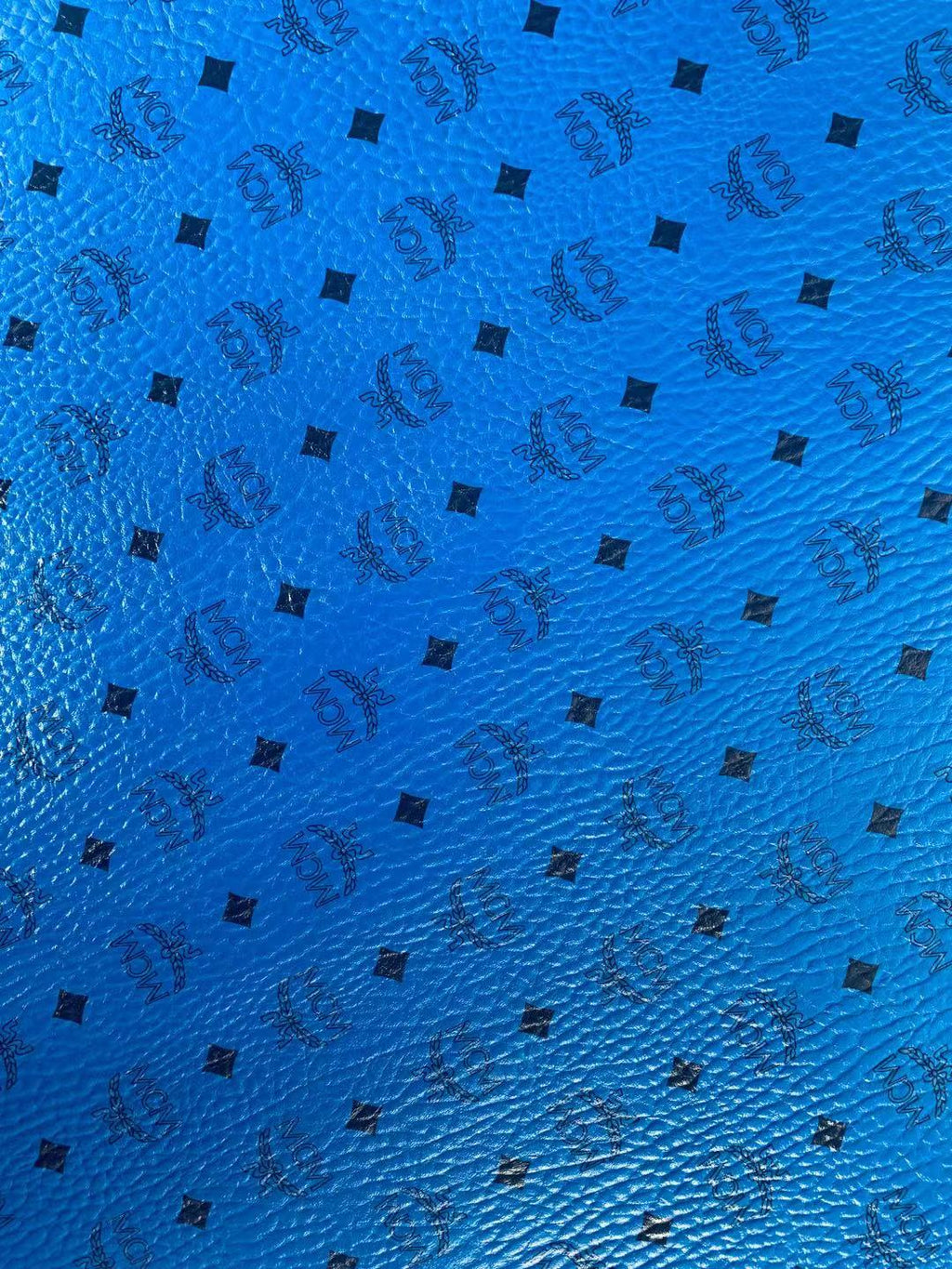 Classic Leather Case Fabric,Handmade Bag Fabric,Hand-made Shoes Fabric (Blue)