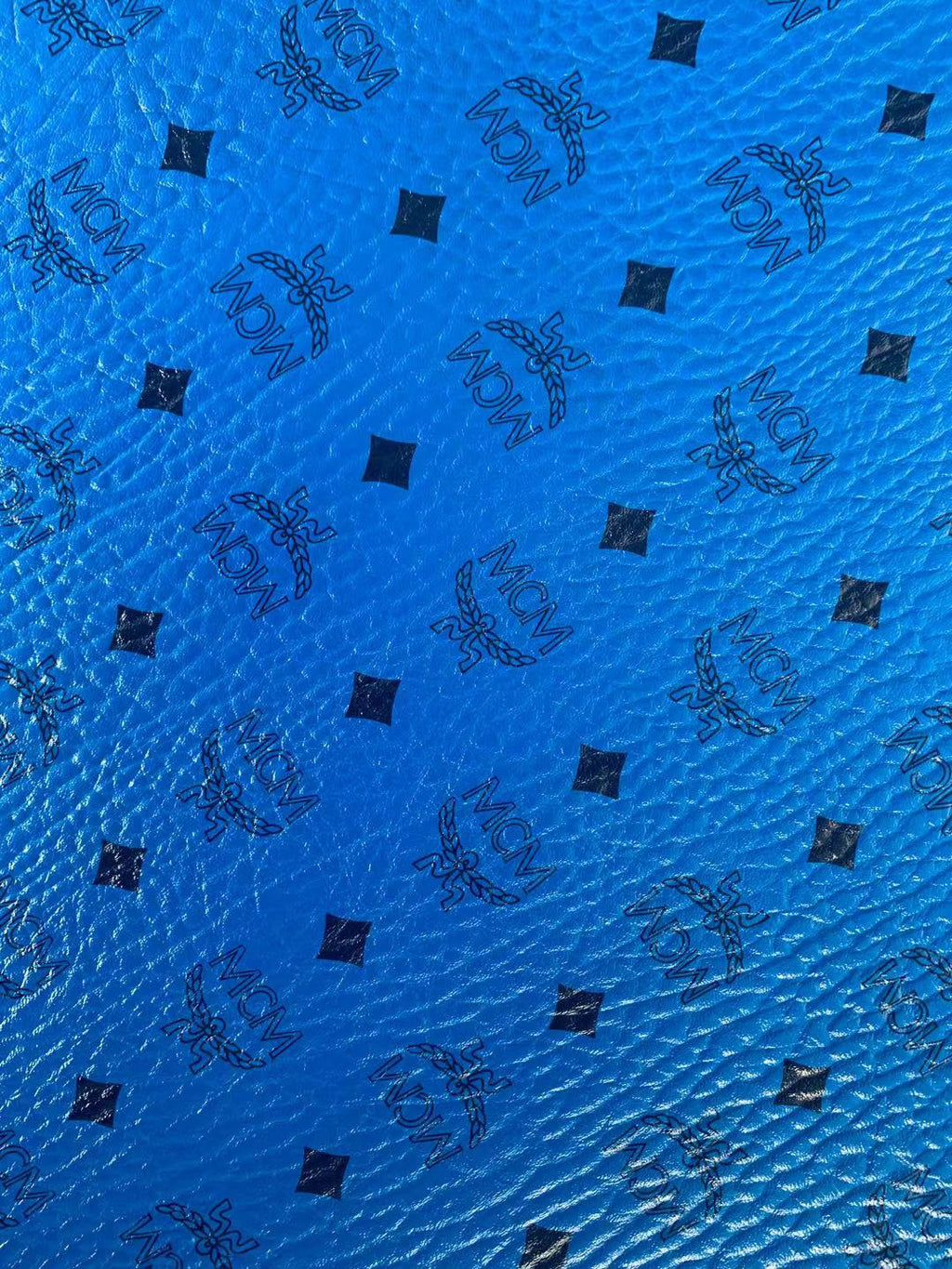 Classic Leather Case Fabric,Handmade Bag Fabric,Hand-made Shoes Fabric (Blue)