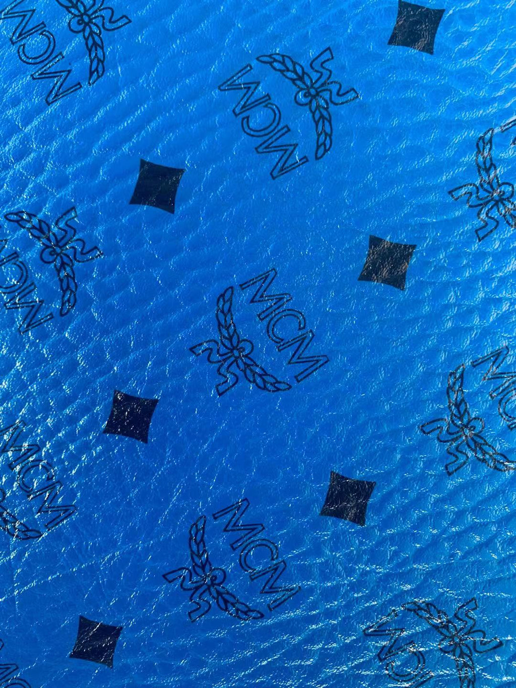 Classic Leather Case Fabric,Handmade Bag Fabric,Hand-made Shoes Fabric (Blue)