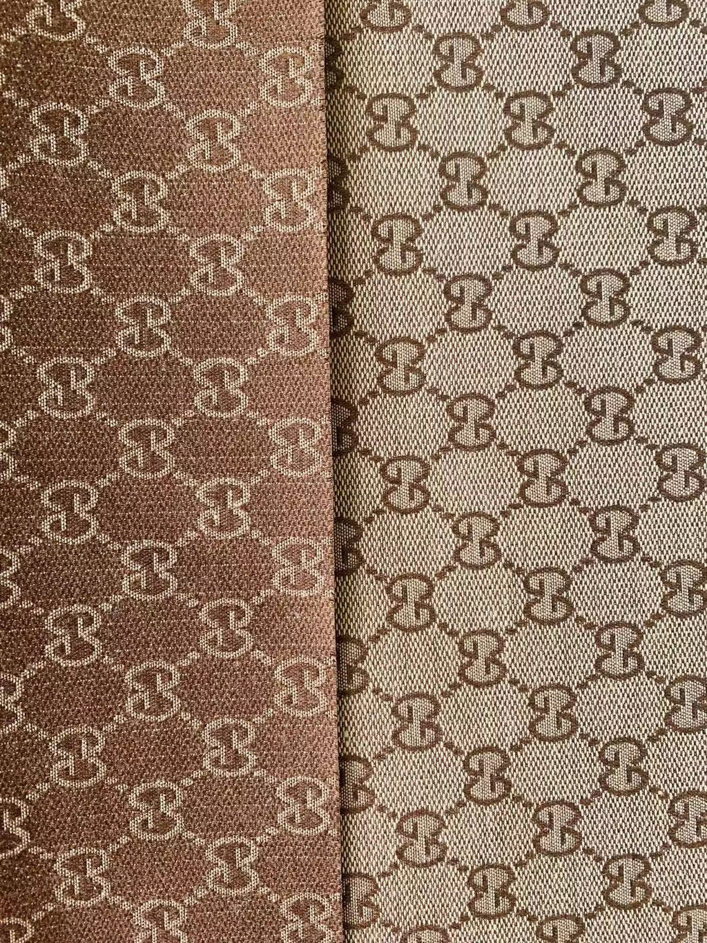 Classic Gucci Jacquard Fabric Cloth, Fabric Bags Fabric Shoes Fabric Hat Fabric good quality (Tan)