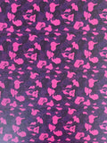 Classic Bape Fashion Custom Leather Fabric For Bags Leather Shoes Custom Leather By Yard (Purple)