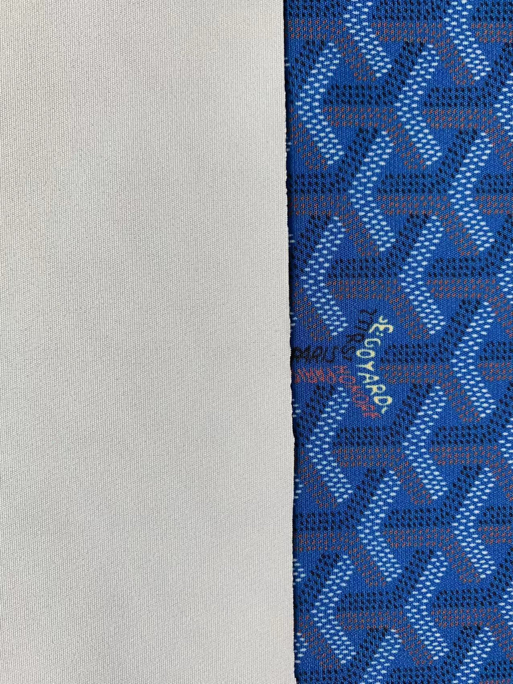 Printing Fabric Clothes Fabric Mask Fabric Shoes Fabric Elastic fabric For Handmade Goods By Yard (Blue)