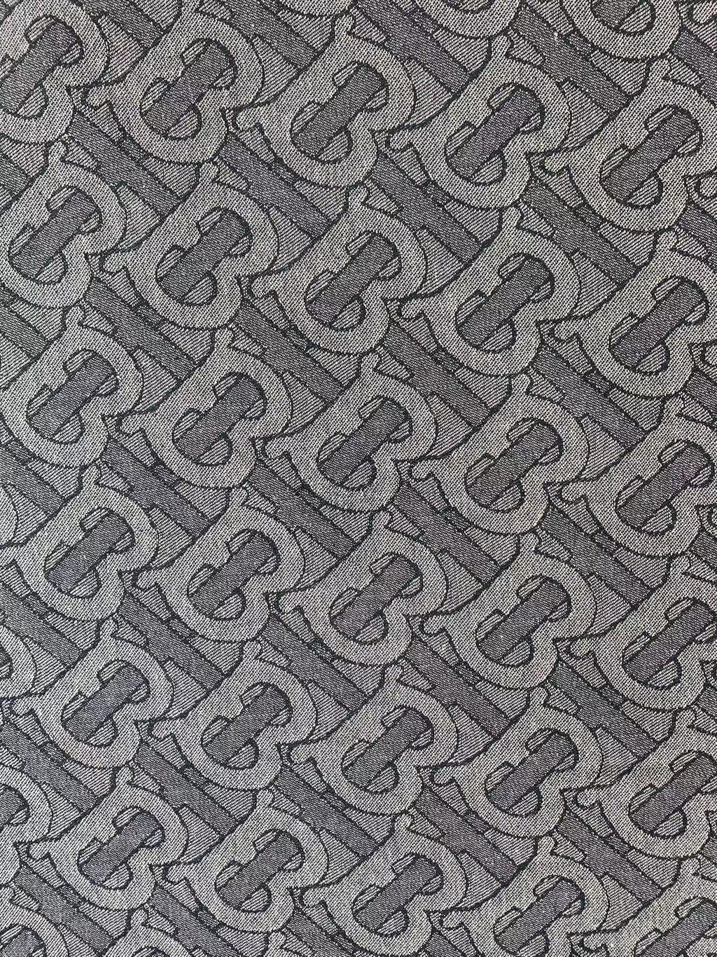 Classic Design Denim Woven Jacquard fabric ,TB Jean Denim Fabric For Handmade Goods By Yard ( Gray )
