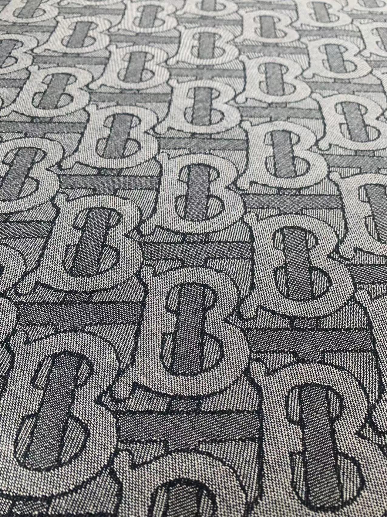 Classic Design Denim Woven Jacquard fabric ,TB Jean Denim Fabric For Handmade Goods By Yard ( Gray )