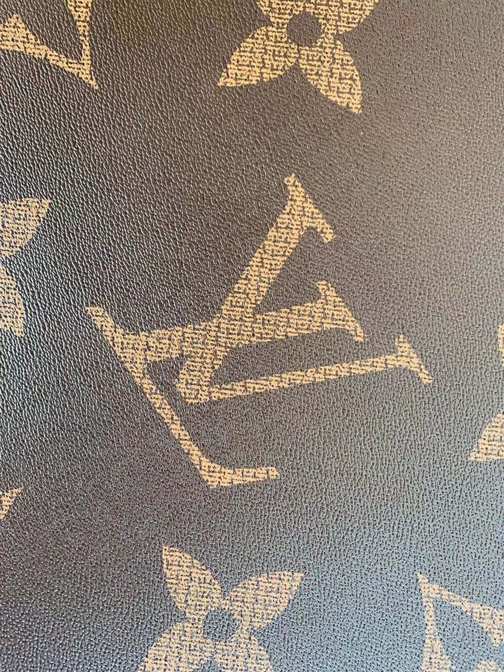 Classic LV 3.5 inch vinyl crafting leather fabric  Bag leather ,shoes leather ,Handicraft leather( 3.5 inch Big Size )