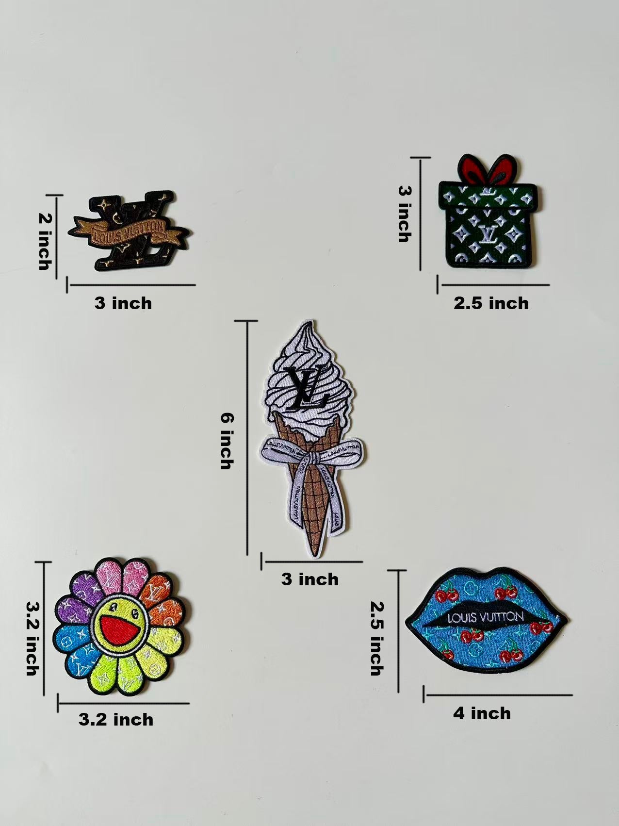 Craft Embroidery LV Jacquard Patches For Customized Clothing