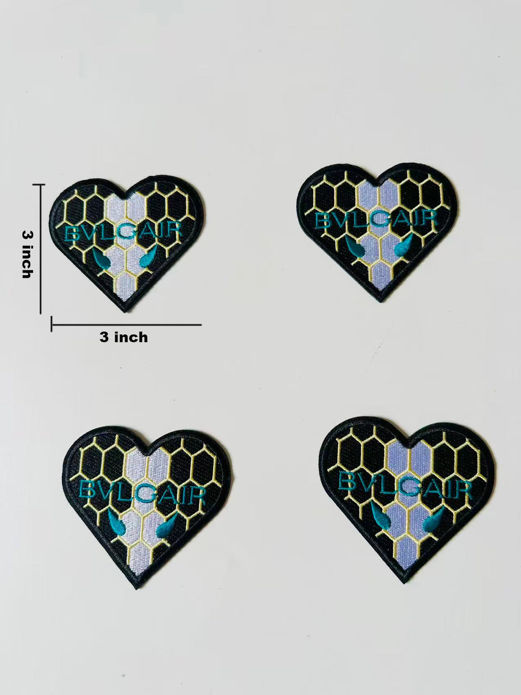 Craft Embroidery Bvlgari Jacquard Patches For Customized Clothing