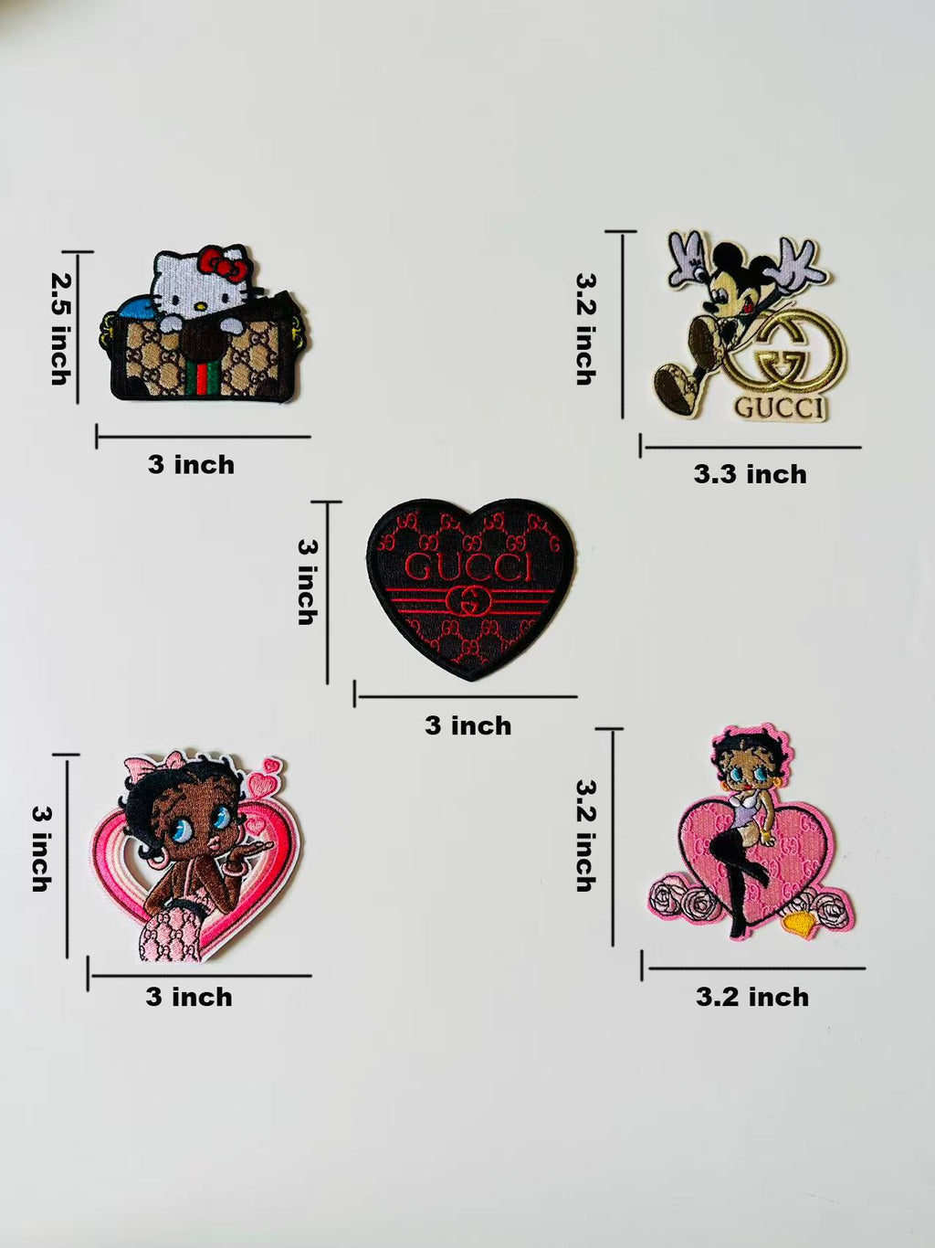 Craft Embroidery Gucci Jacquard Patches For Customized Clothing