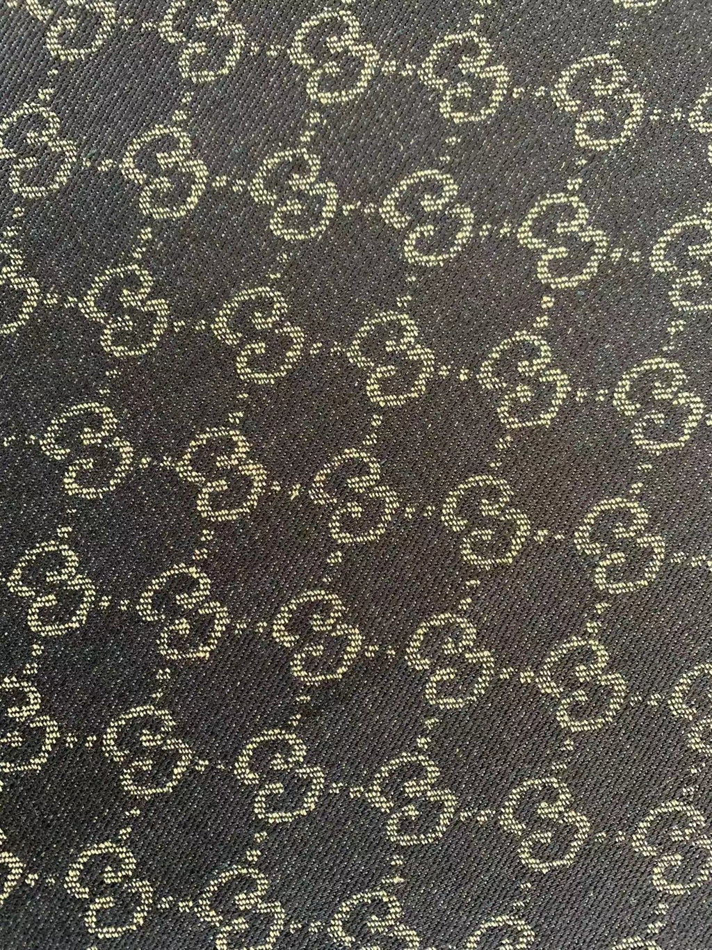 Original Dark Blue Gucci Denim Woven Jacquard fabric ,Jean Fabric For Handmade Goods By Yard