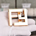 Craft 4CM Fendi Alloy Belt Head ,Belt Buckle For Handmade Leather Belt