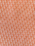 Classic Orange Dior Leather Case Fabric,Handmade Bag Fabric,Hand-made Shoe Fabric By Yard