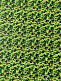 New Bape Fashion Custom Leather Fabric For Bags Leather Shoes Custom Leather By Yard (Cyan)