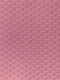 Classic Goyard Leather Fabric , Handmade Shoes Leather, Hand-made Bags Fabric,Handicraft Leather Fabric By Yard (Pink)