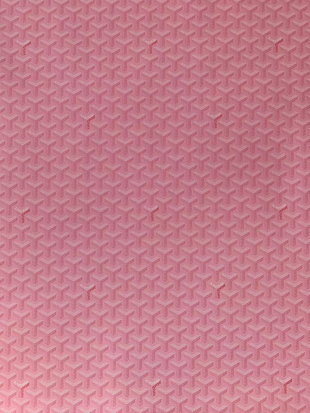 Classic Goyard Leather Fabric , Handmade Shoes Leather, Hand-made Bags Fabric,Handicraft Leather Fabric By Yard (Pink)