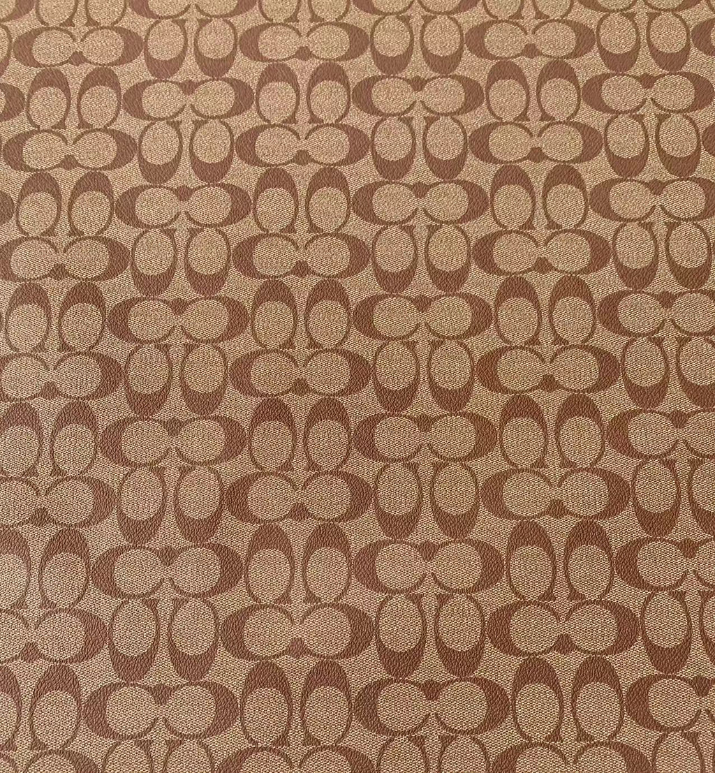 Classic Tan Color Coach Leather Fabric For Handmde Handicraft By Yards