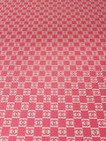 Fashion 1 inch Size Pink Chanel Design Leather Fabric For Handmade Handicraft Goods By Yards