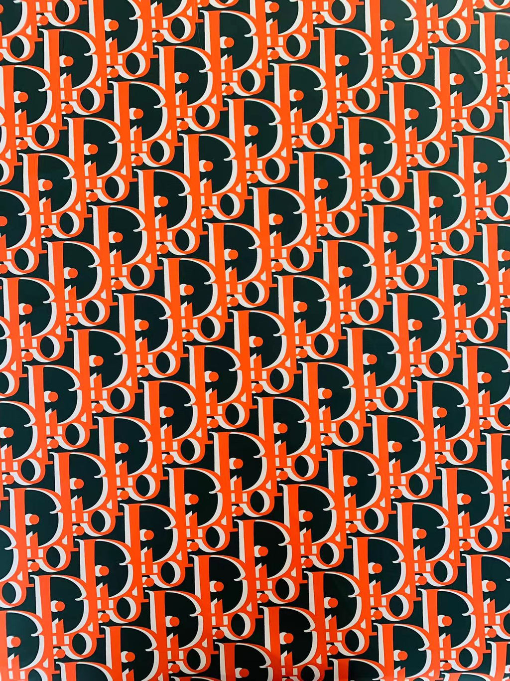 Popular Fashion Swimsuit fabric ,Swimming fabric ,100% Polyester Waterproof Fabric(Orange with Dark Green )