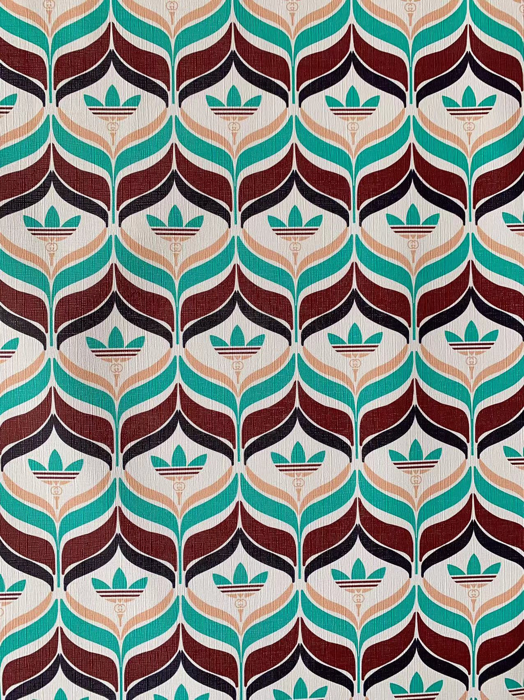 Fashion Gucci With Adidas Design Leather Fabric For Handmade Handicraft Goods By Yards
