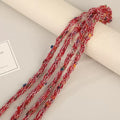 Craft 8MM Wool with Polyester Colorful Blended Yarn For Handmade DIY Sewing ,Shoelace Goods By Yard