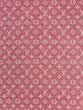 Tianchao Pink LV Denim Woven Jacquard fabric ,Jean Fabric For Handmade Goods By Yard
