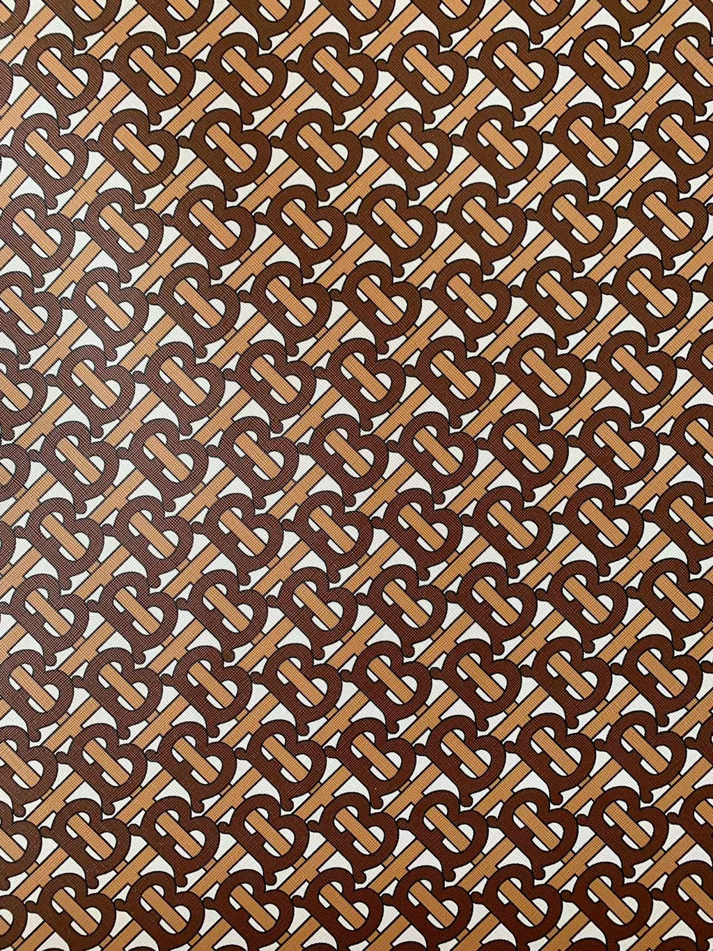 Tianchao New Brown BT Design Leather Fabric For Handmade Handicraft Goods