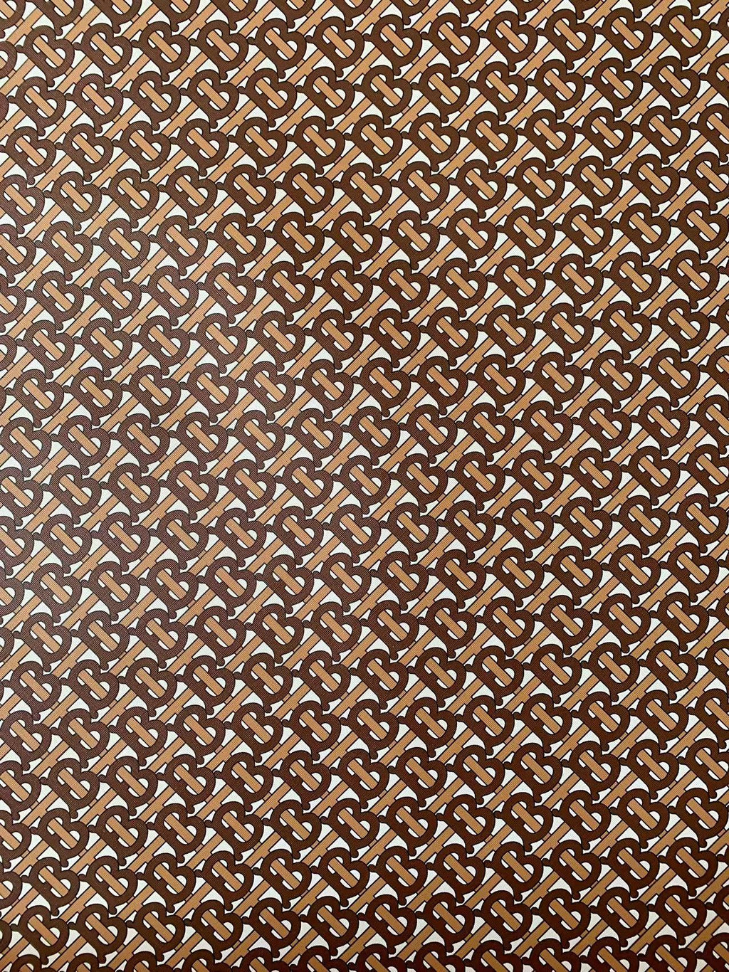 Tianchao New Brown BT Design Leather Fabric For Handmade Handicraft Goods