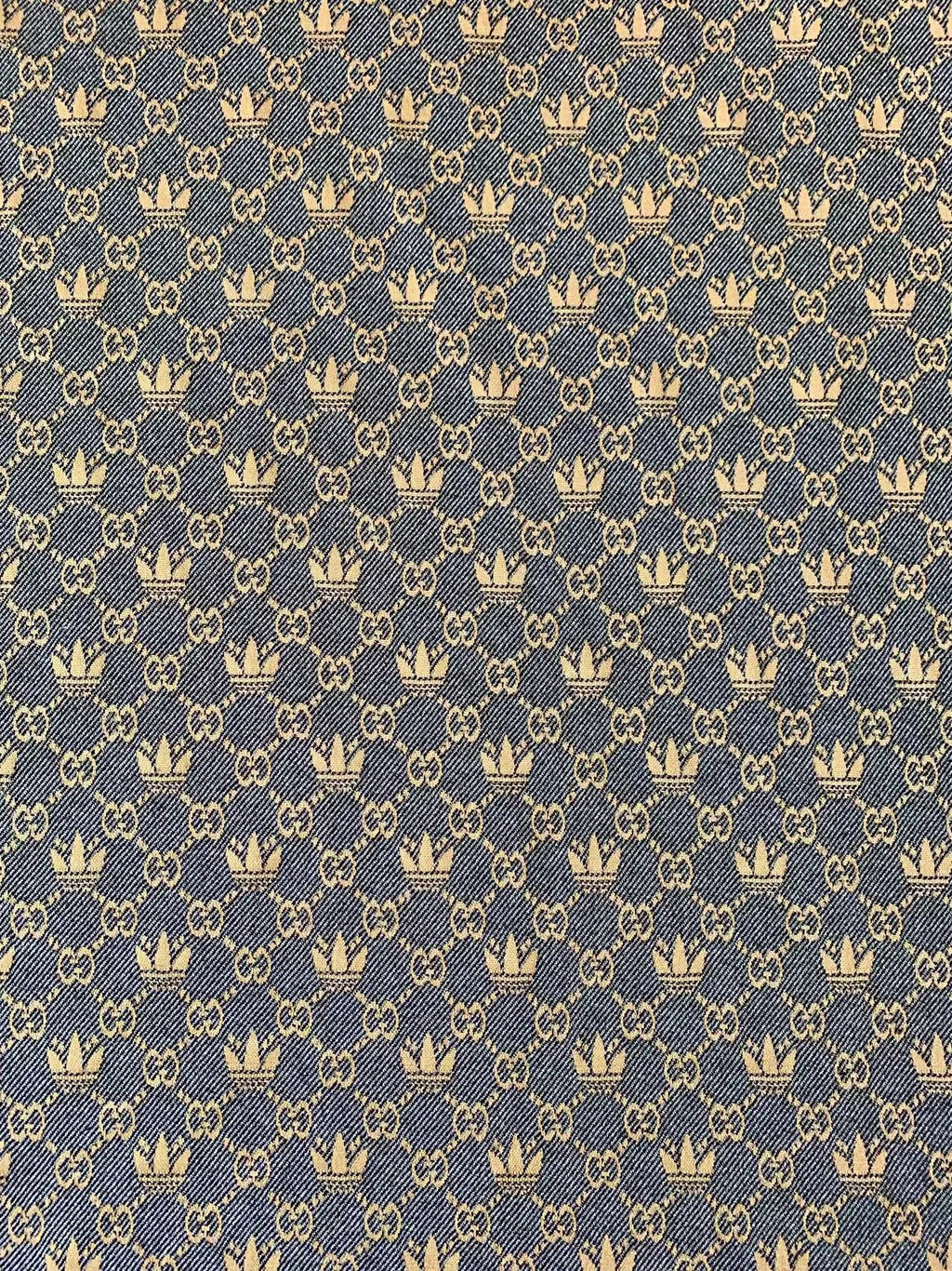 Craft Gucci With Adidas Knitted Jacquard TR Material Fabric For Handmade Handicraft Apparel By Yard