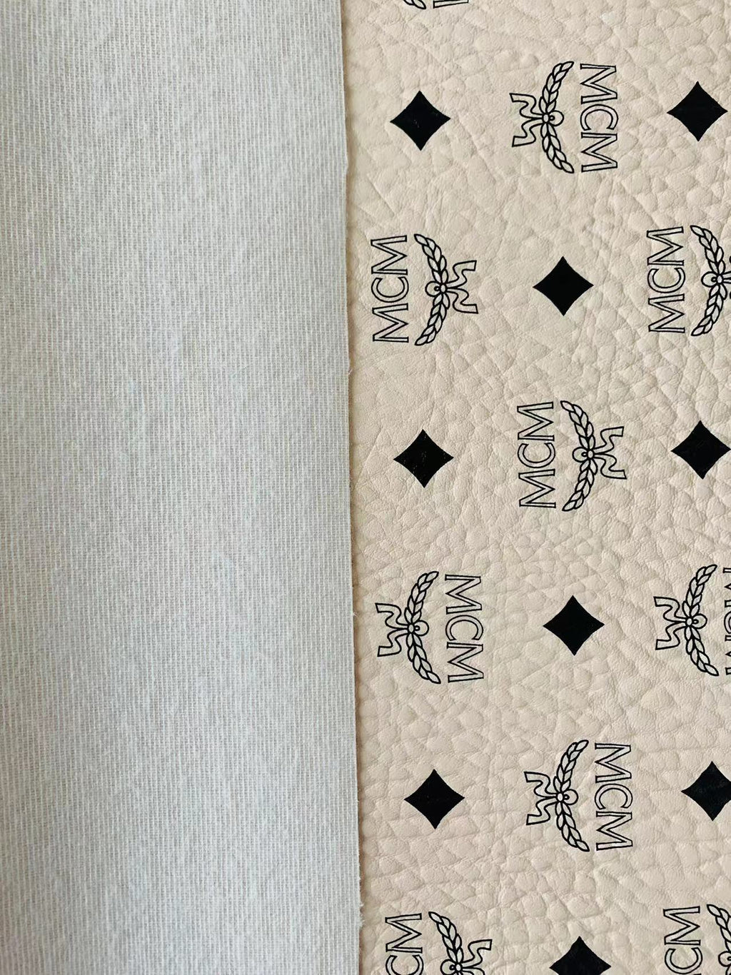 Classic Off-White Color Leather Case Fabric,Handmade Bag Fabric,Hand-made Shoes Fabric By Yards