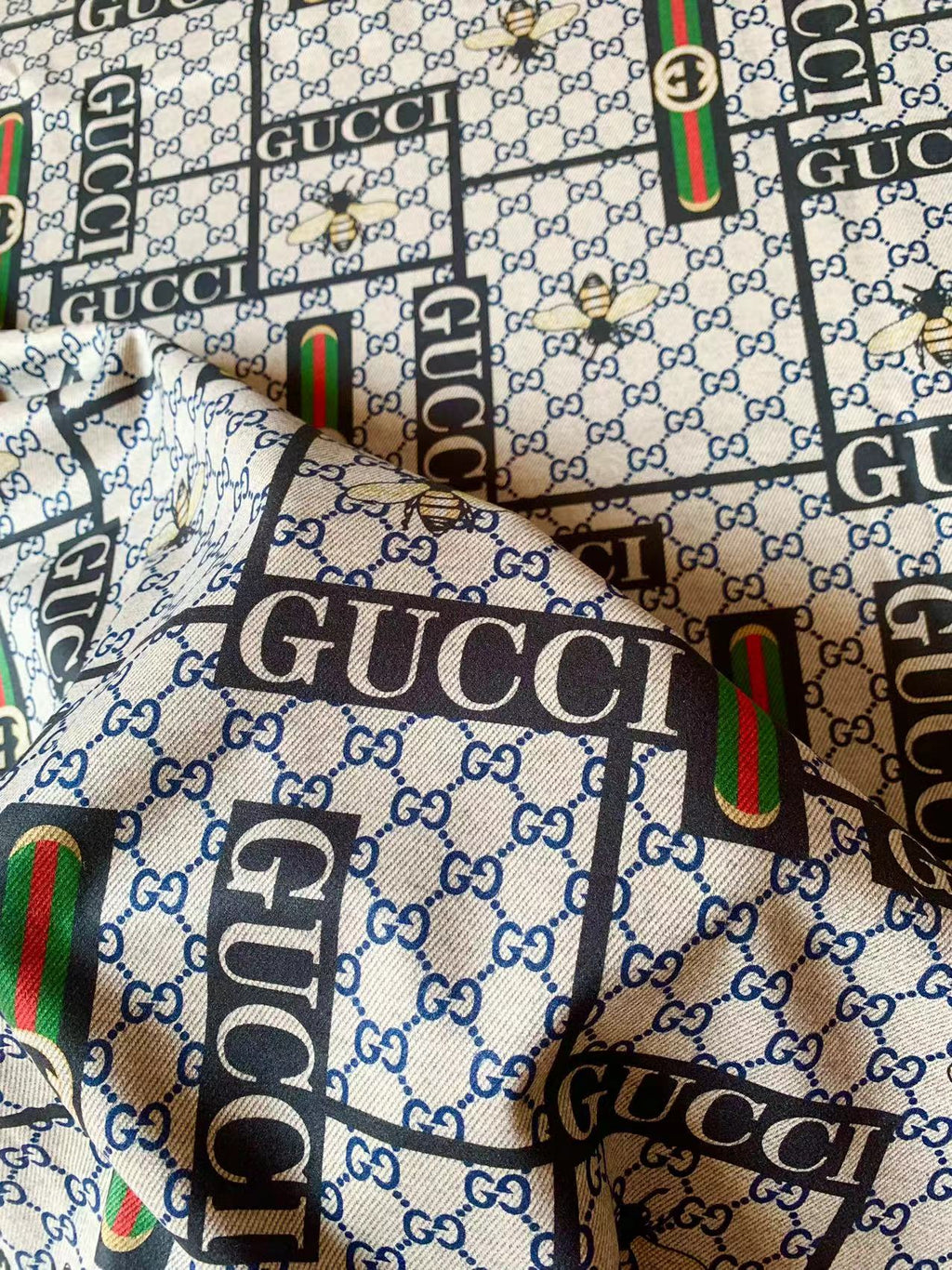 Craft Gucci With Bee Strap Knitted TR Material Fabric For Handmade Handicraft Apparel