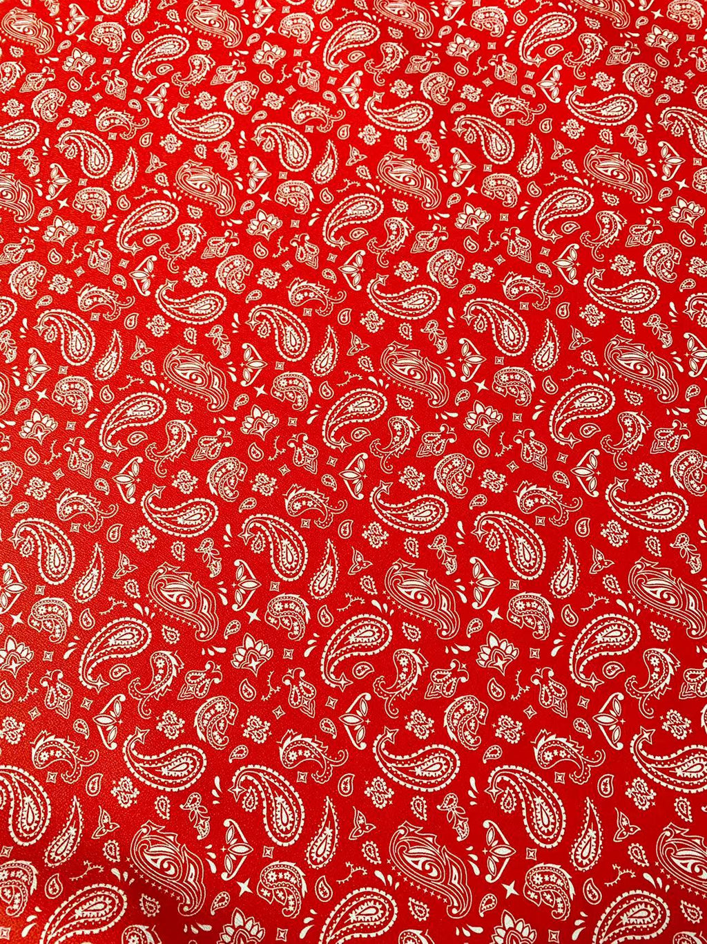 Bandanas Leather For handmade DIY shoe,bag Goods,Craft Handicrafts Material leather By Yard(Red)