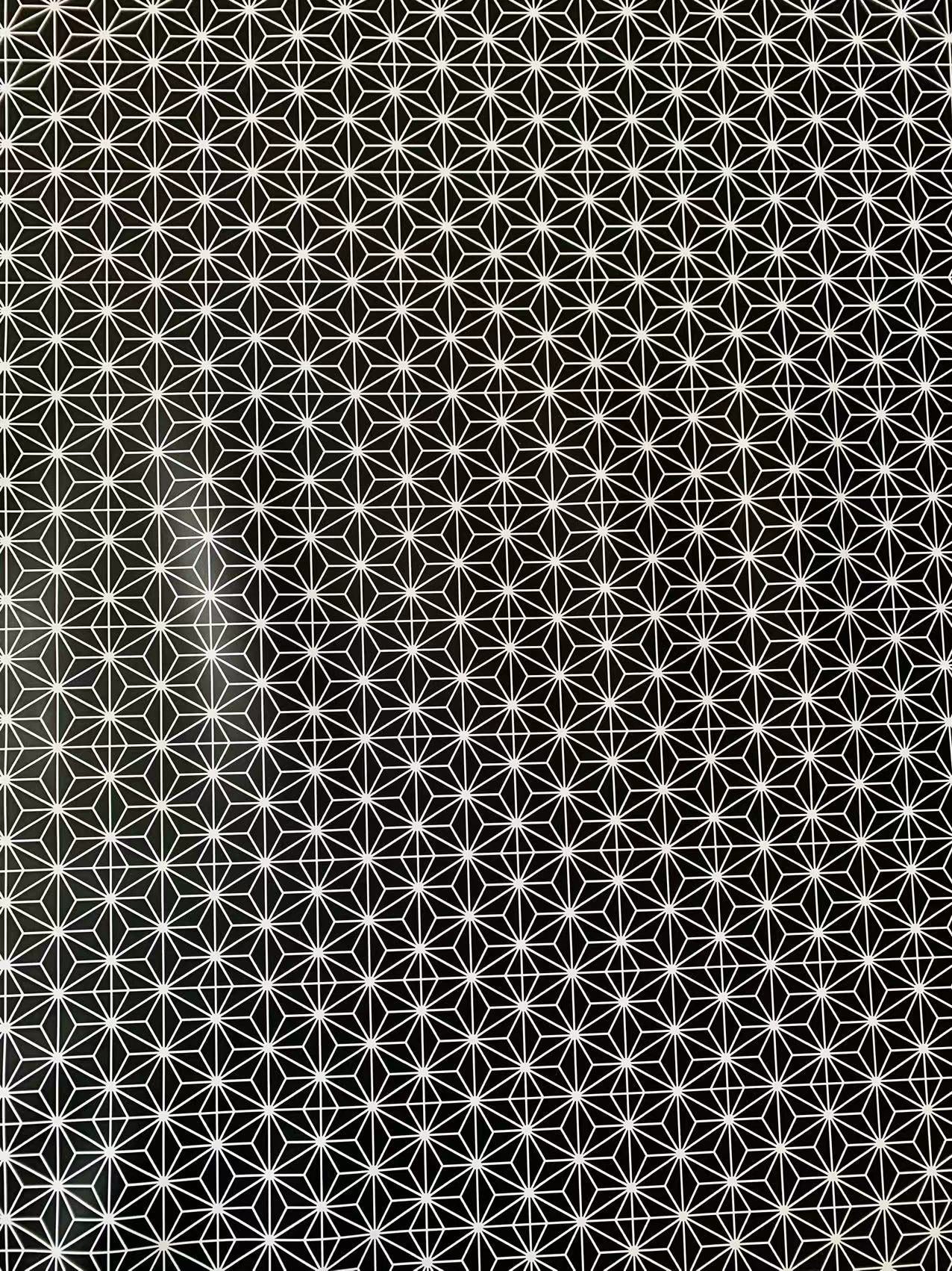 Tianchao Store New Geometry Design Leather Fabric For DIY Handmade Handicraft Goods