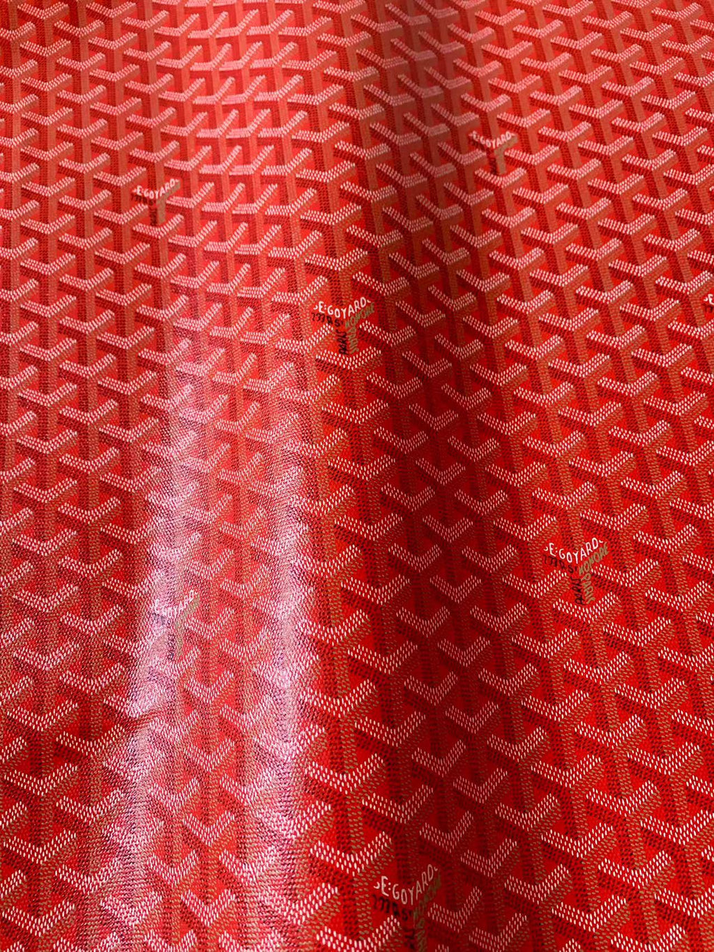 Original Goyard Best Quality Leather For Handmade Bag ,Furniture Handicraft By Yard(Red)