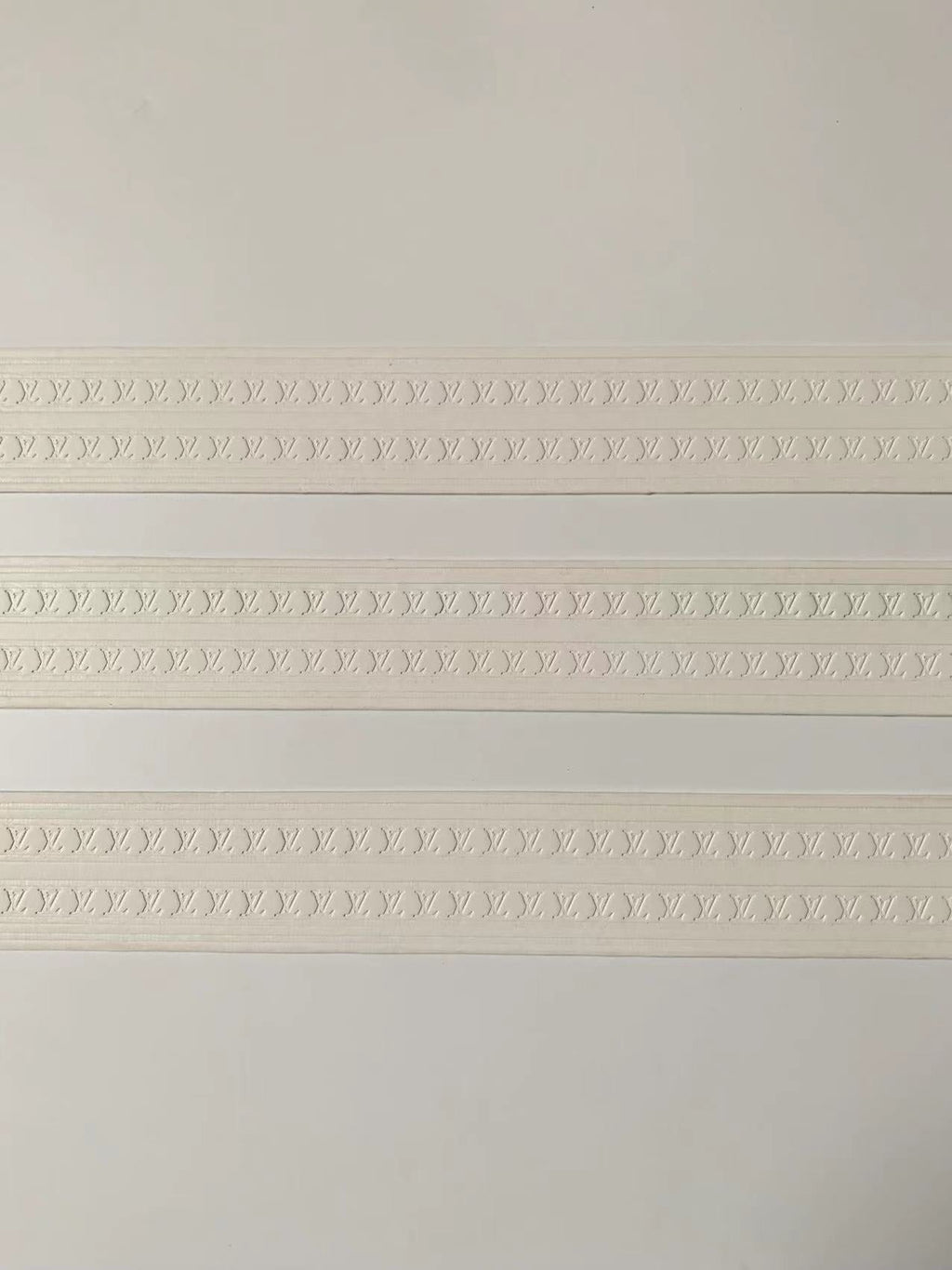 Fashion 120cm(47 inch) Length LV Luggage Leather Stripe, sewing leather bag Accessories(White)