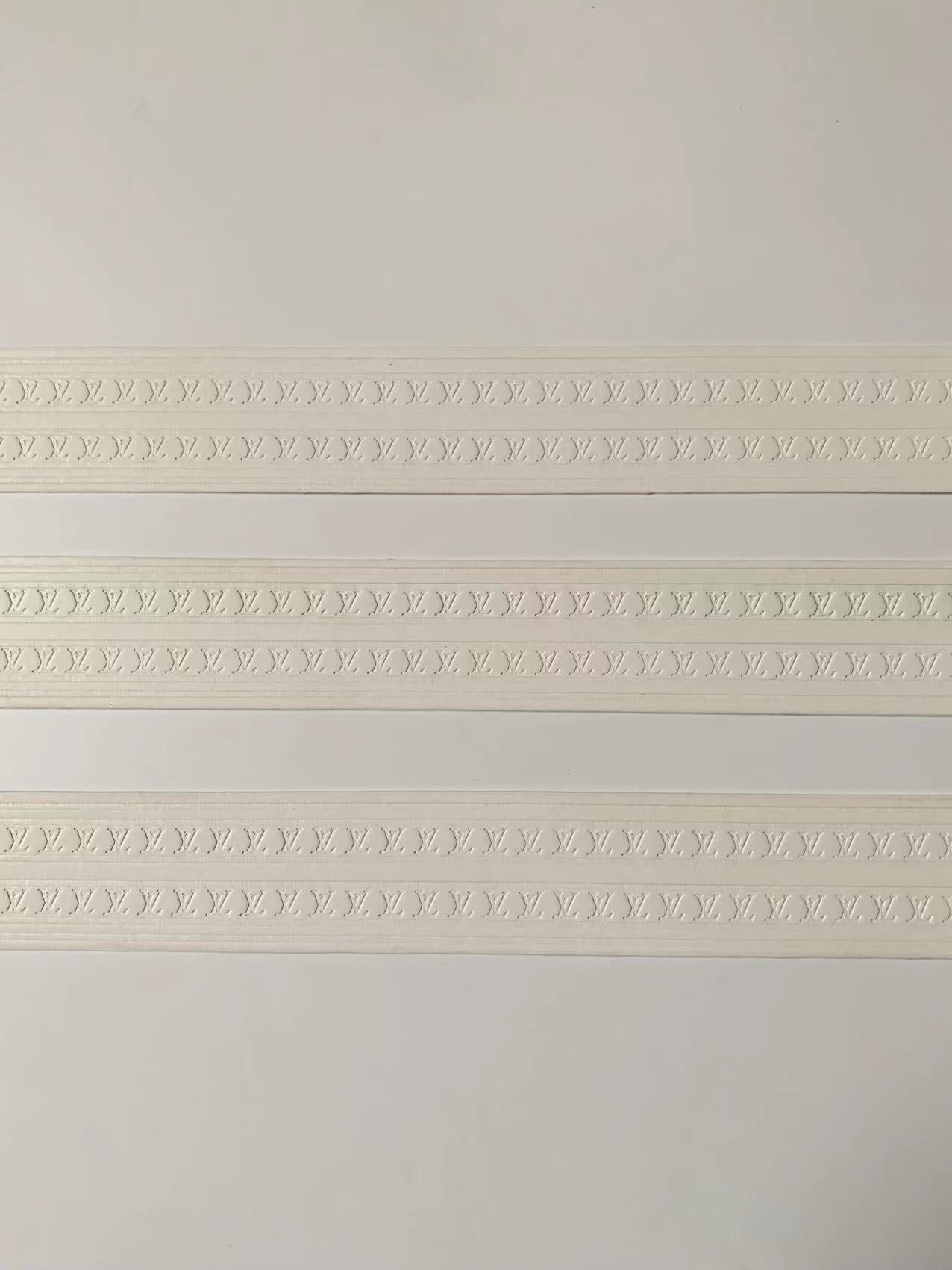 Fashion 120cm(47 inch) Length LV Luggage Leather Stripe, sewing leather bag Accessories(White)