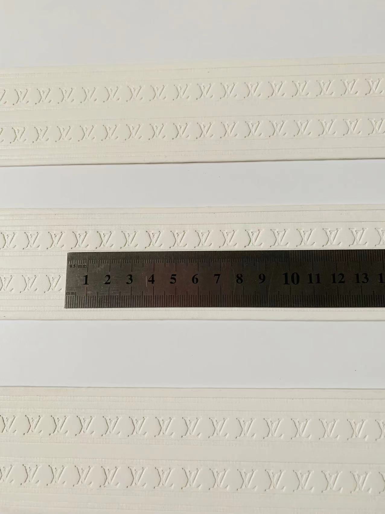 Fashion 120cm(47 inch) Length LV Luggage Leather Stripe, sewing leather bag Accessories(White)